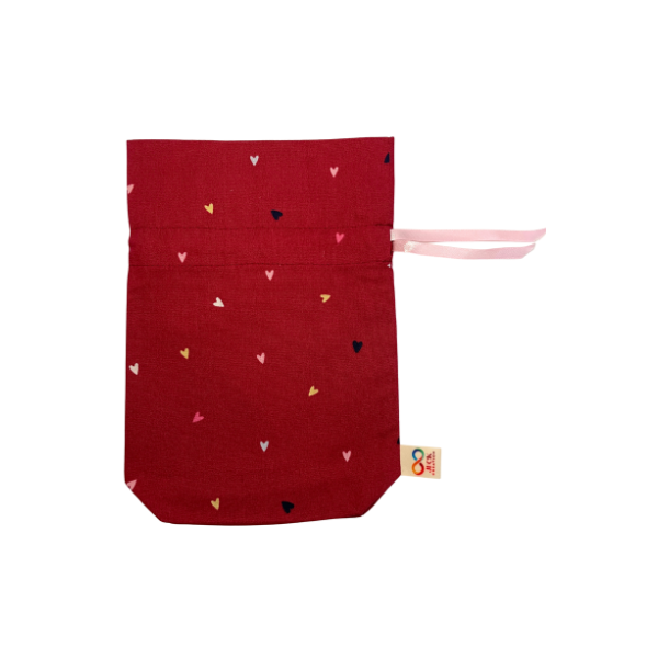 Geschenkbeutel mit Boden und Kordel